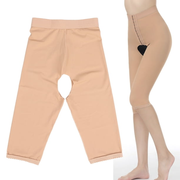 Pantalones moldeadores de cuerpo para mujer, medias finas de cintura alta,  sin entrepierna, Abdomen, muslo, adelgazante, levantamiento de glúteos