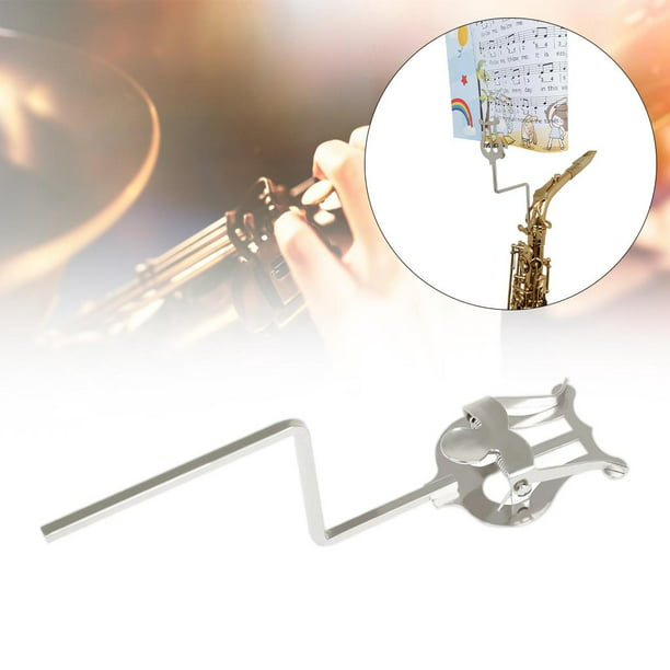  Alto Saxophone Lyre Sheet Music Holder- 18CM, Sax Marching Lyre  Clamp- on Vertical Music Sheet Clip : Musical Instruments