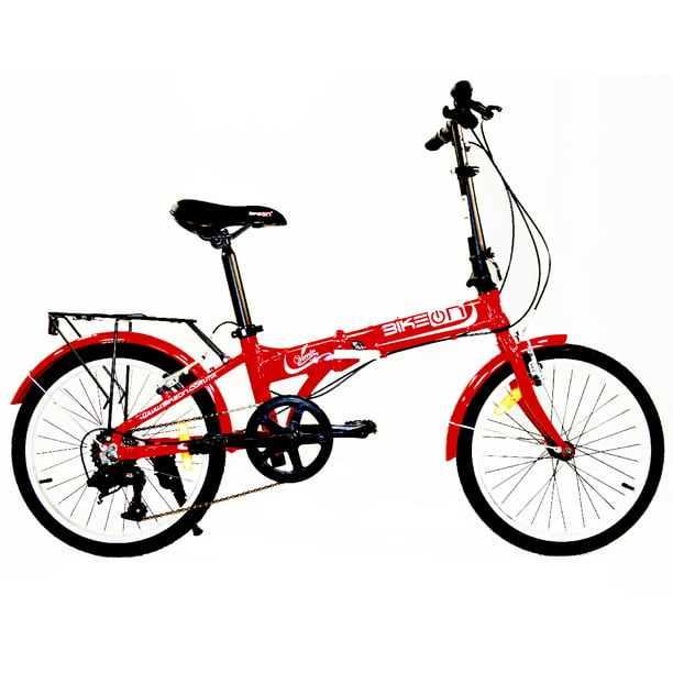 Bicicleta Plegable R20 roja BikeON Modelo viento