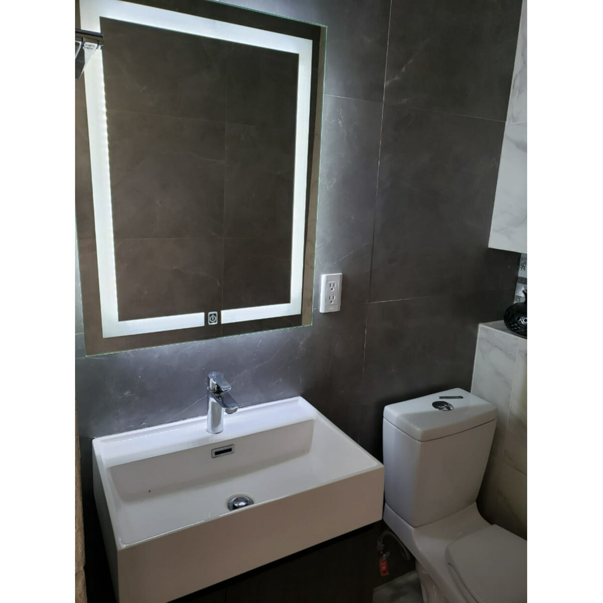 Espejo para baño Touch Led medidas 78 x 60 cm con iluminación frontal y  trasera. ARD ARD Contemporaneo