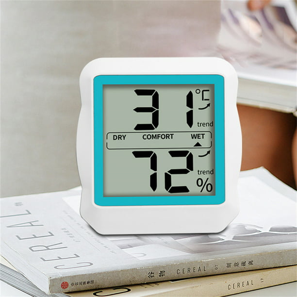 Medidor de temperatura y humedad ambiente para la habitación del
