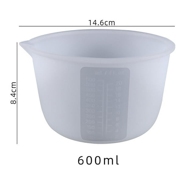 Vaso medidor de plástico Jarra Vierta Caño Superficie Contenedor Utensilios  de cocina (500ML Likrtyny Para estrenar