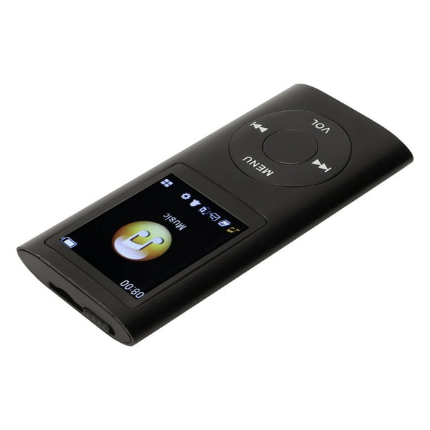 Reproductor de MP3, reproductor de música MP3 portátil sin pérdidas delgado  con auriculares, pantalla LCD de 1.8 pulgadas, reproductor de música