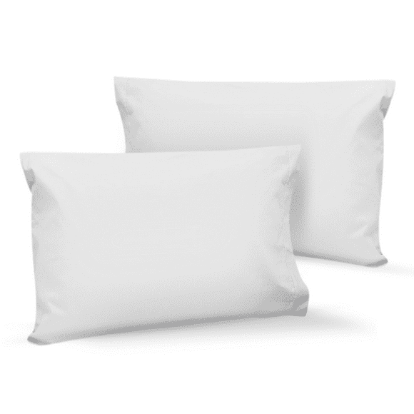 2 fundas de almohada percal 300  estándar  blanco rebeca sábanas 300 2 fundas de almohada percal 300