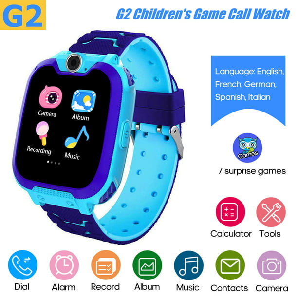 Reloj inteligente para niños G2 Reloj inteligente para niños Rompecabezas  para 7 niños incorporado