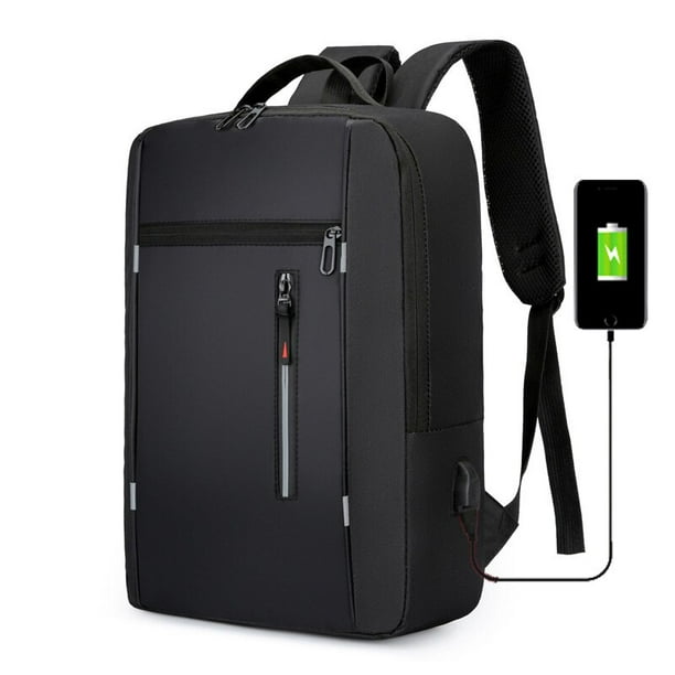 Mochila De Viaje con carga USB para mujer, morral escolar impermeable de  15,6 pulgadas para