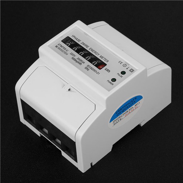 Medidor De Consumo Electrico Digital Monofasico Din 220v 80a