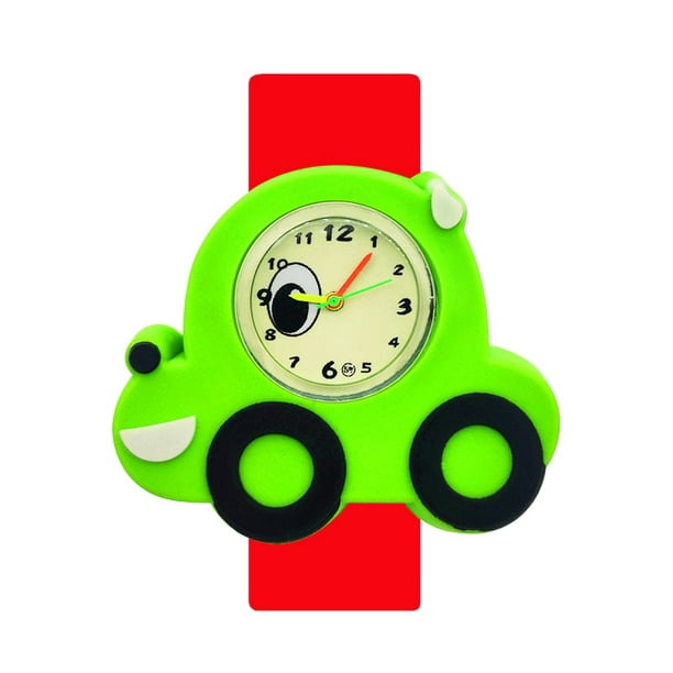 Reloj de coche de dibujos animados para niños, relojes de juguete para  niños, reloj para niñas y niños, pulsera para bebé, regalo, esfera de  avión