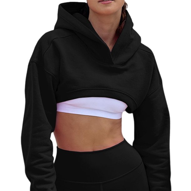 Sudadera larga con capucha para mujer, sudadera con capucha sólida, sudadera  larga con capucha para mujer, Negro, M : : Ropa, Zapatos y  Accesorios