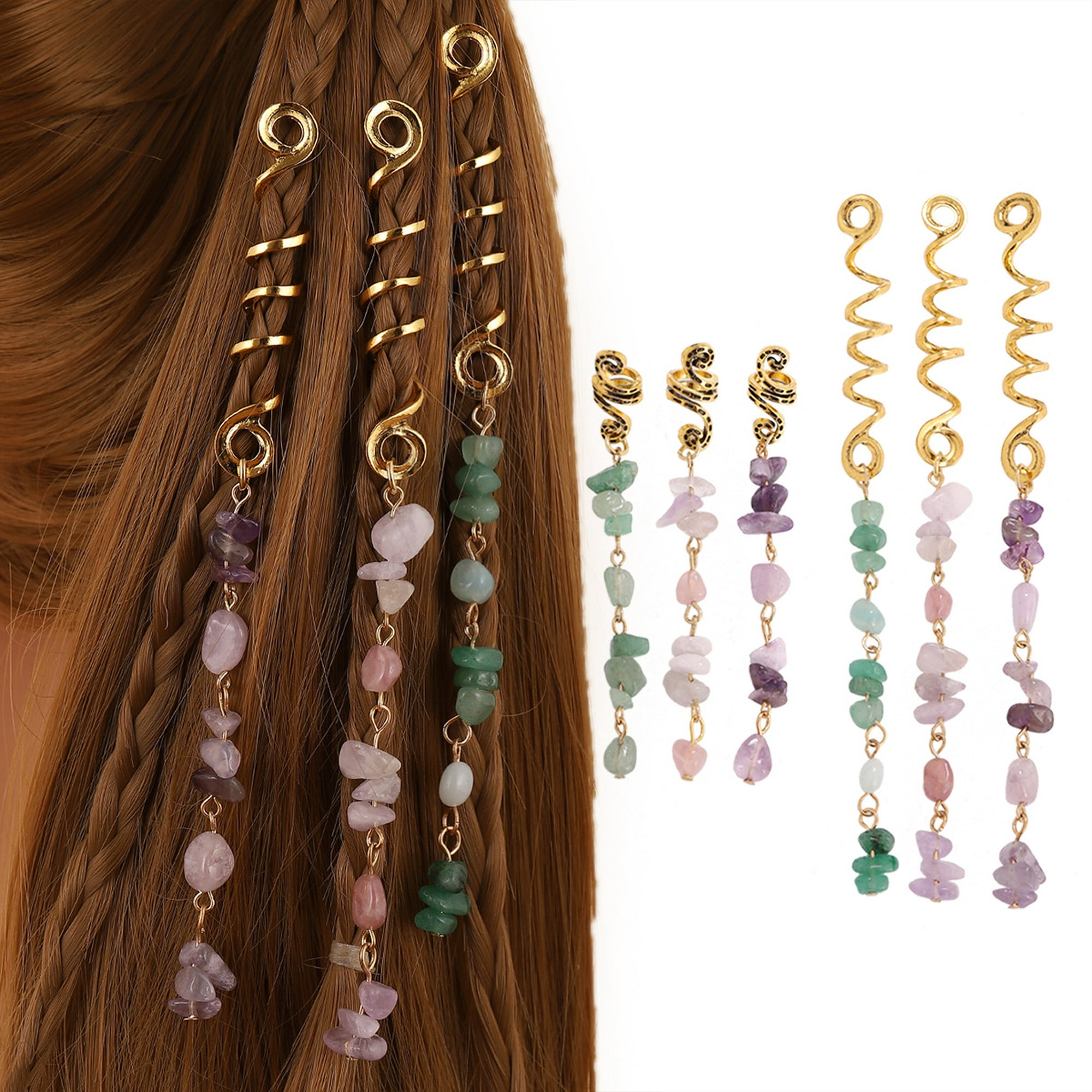 6 extensiones de cabello de colores para niños con bonitos lazos de clips  para niñas pequeñas, accesorios para el cabello de cumpleaños