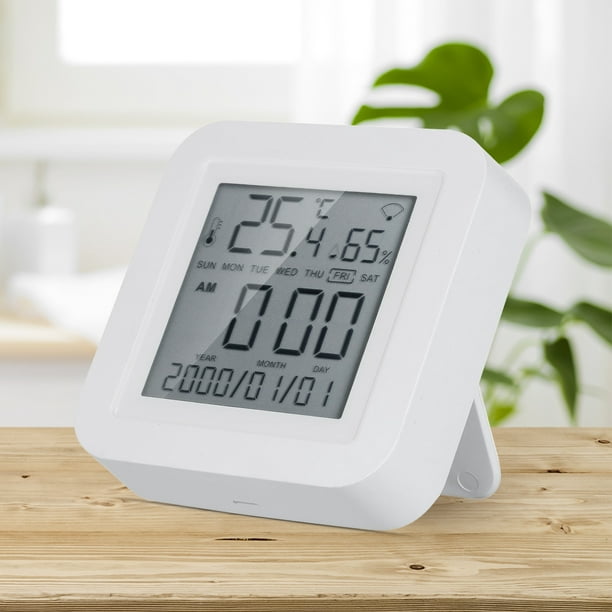 WIFI Sensor de temperatura y humedad con pantalla LCD Termómetro digital  LCD para interiores Higróme Irfora Termo higrómetro