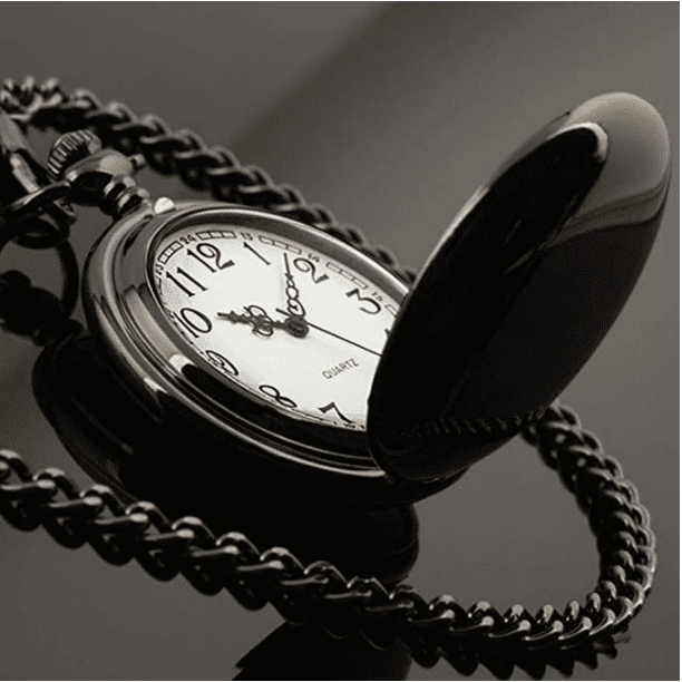 Reloj de bolsillo vintage Reloj de bolsillo de cuarzo liso con número de  cadena Reloj de bolsillo Reloj de bolsillo antiguo TUNC Sencillez