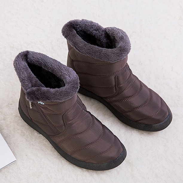 Botas para clima fr o para mujer Botas con plataforma de tobillo