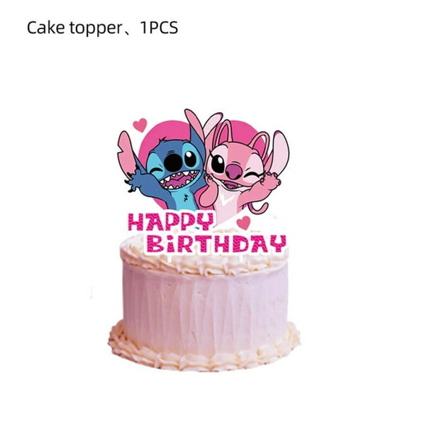 20pcs Pink Lilo and Stitch Birthday Party Invitation Cards,Girl Lilo and Stitch Birthday Party Supplies