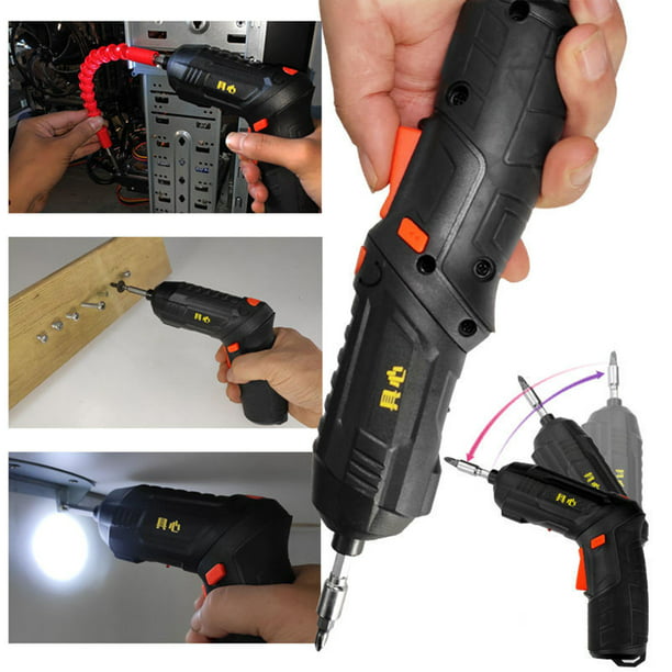 Mini destornillador eléctrico, de reparación de mano inalámbrico DIY de 3,6  V, herramientas manuales DYNWAVEMX Destornillador electrico