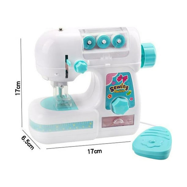 Mini de coser, de coser eléctrica, juguetes de desarrollo para , niñas, ,  de simulación, proyectos de DIY - Medio Gloria maquina de coser electrica