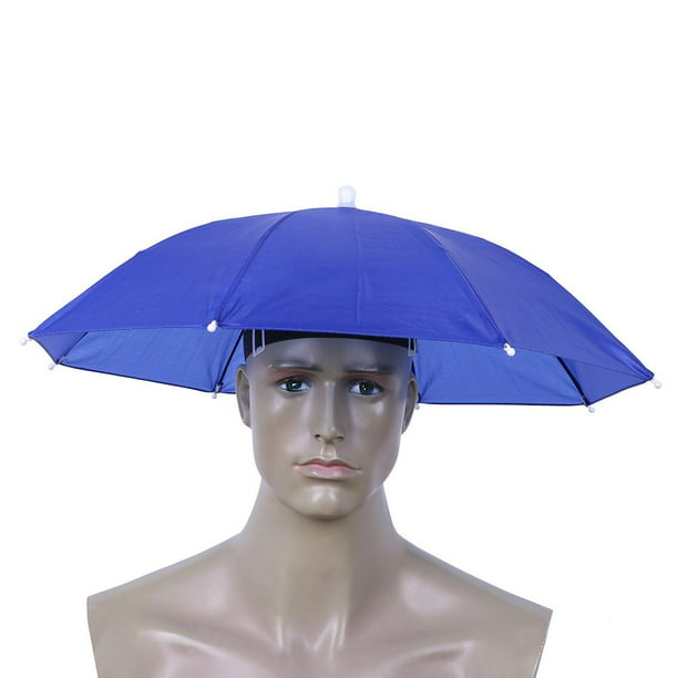Paraguas Para La Cabeza Anti-Lluvia Pesca Anti-Sol Paraguas Sombrero  Suministros Para Adultos (B) Ndcxsfigh