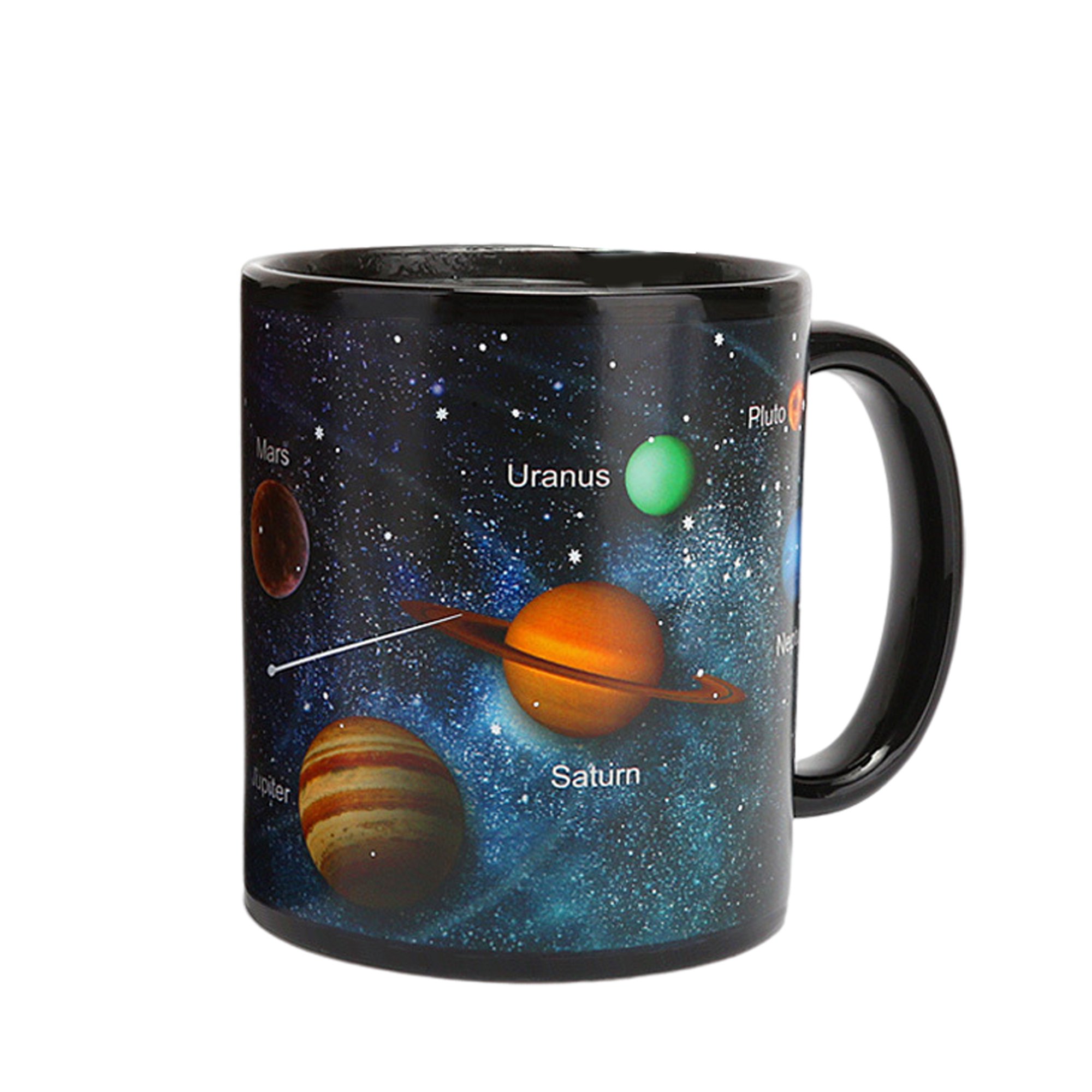 Taza mágica personalizada sensible al calor que cambia de color con cielo  estrellado, taza de café personalizada con nombre de foto, taza