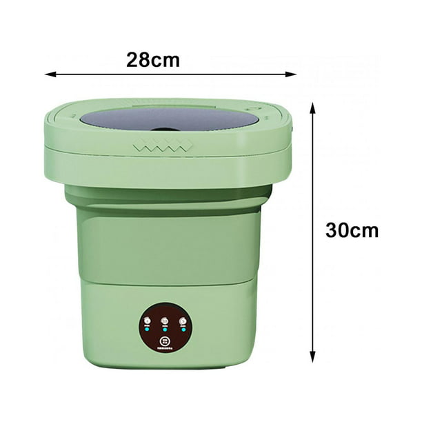 Lavadora portátil Lavadora pequeña Conveniente Lavadora de cubo plegable  automática 6.5L Mini Lavadora plegable Lavadora de ropa para calcetines de  verde mayimx mini lavadora