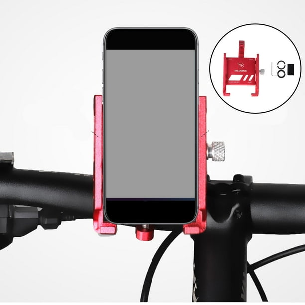 Portamoviles, Soporte Teléfono Móvil Bici, para y Moto, de Aleación rojo  shamjiam Titular de teléfono móvil