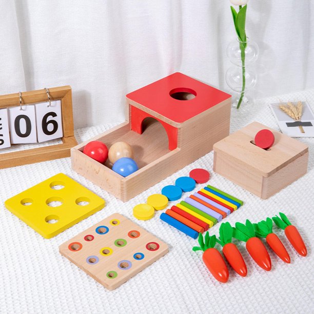 Juguetes Montessori Bebés De 6 12 Meses, Caja De Perma