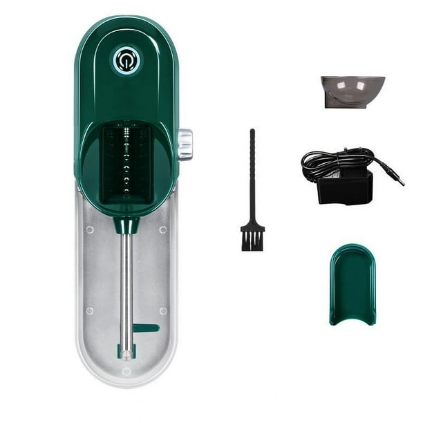 Máquina liadora de cigarrillos eléctrica, mini inyector de tabaco portátil  para cigarrillos con filtro de tamaño regular (84 mm) de diámetro (verde)  brillar Electrónica