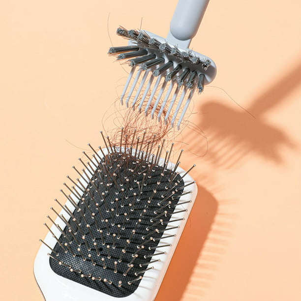 Herramienta de limpieza de cepillo de pelo, rastrillo de limpieza de  cepillo de pelo, cepillo de pelo limpiador de peine, limpiador de cepillo  de pelo