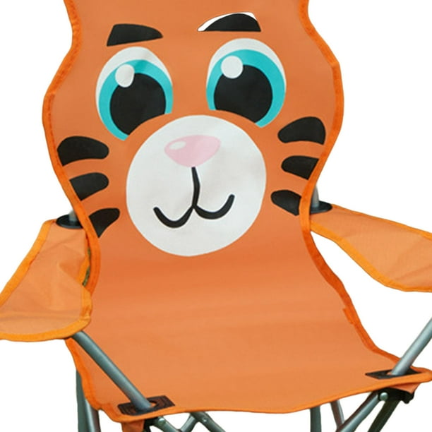 Relaxdays Silla de acampada infantil, Monstruo, Plegable, Unisex, Interior  & Exterior, Asiento niños, 1 Ud., Amarillo