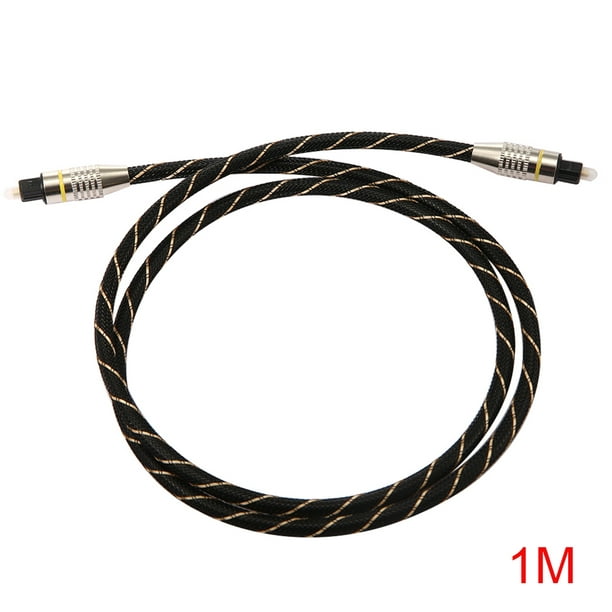 1/2/3 metros OD6.0 Toslink macho a macho Cable de audio de fibra óptica  Cable trenzado Toslink reemplazo para Xbox 360 PS3 PS4 Laptop Inevent  DZ4790-01B