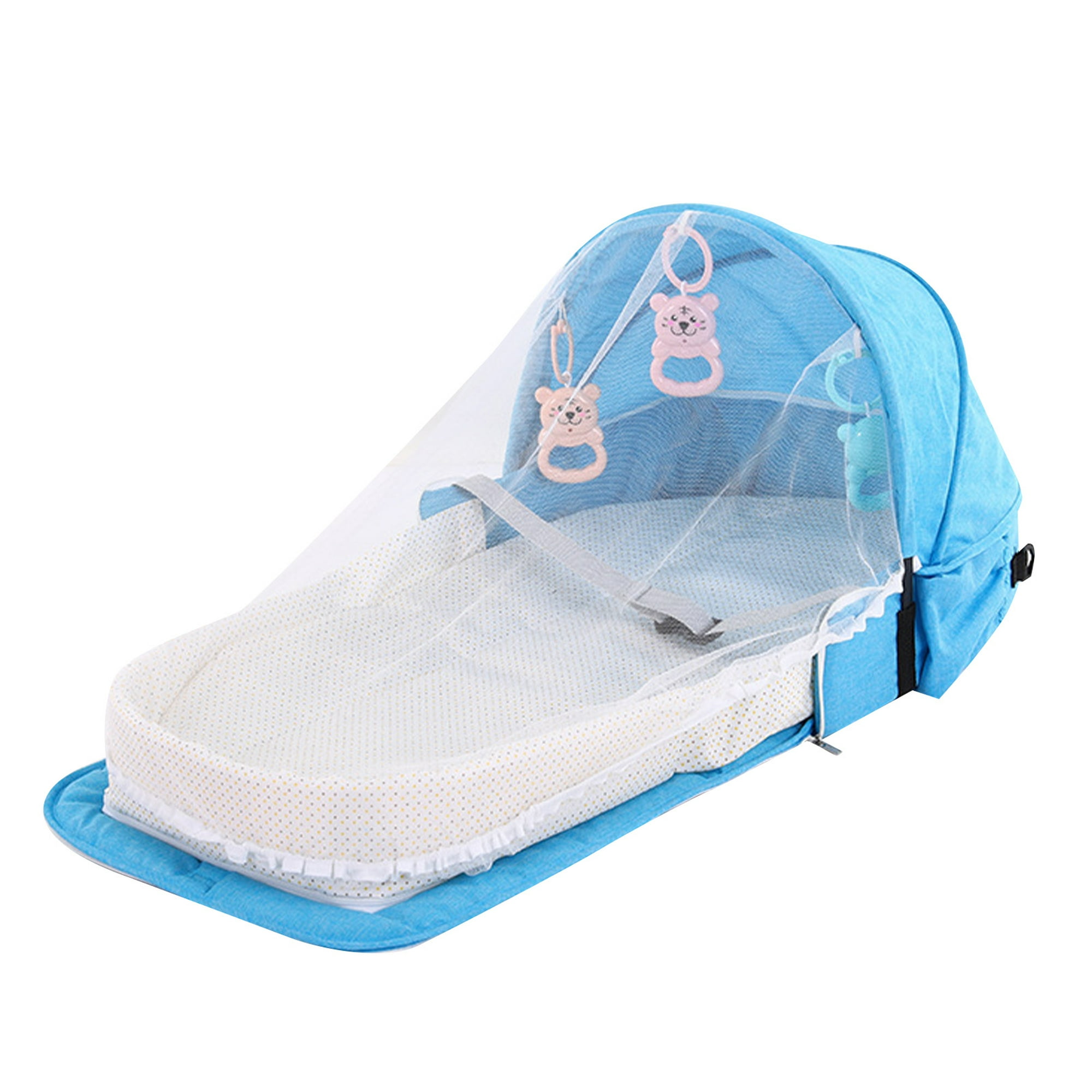 TecTake Parque para bebé cuna infantil de viaje portátil (Azul | No. 402205)
