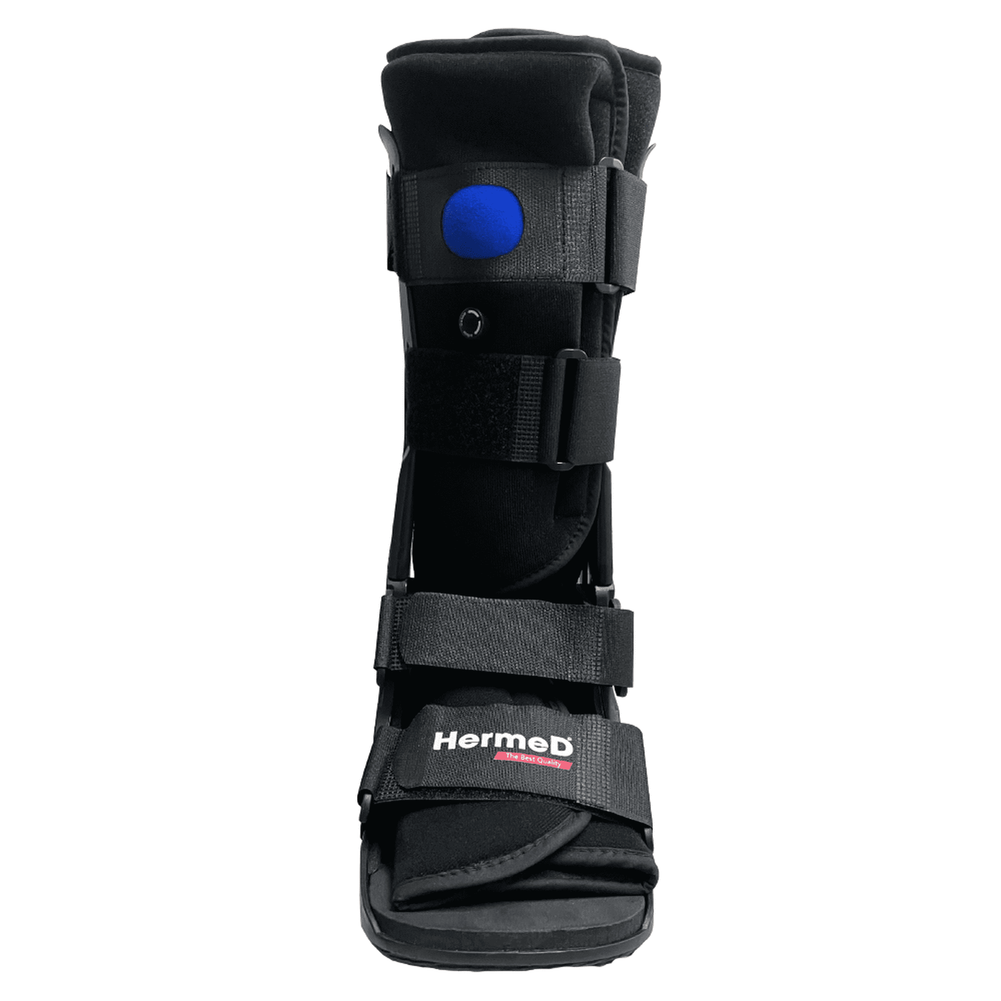 Bota Neumática Walker Alta Larga Mediana Negra Ayuda Para ...