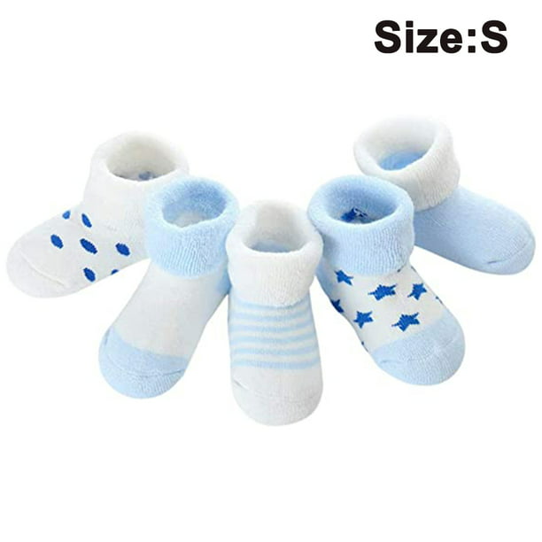 5 pares de nuevos calcetines cálidos de rizo para bebés, calcetines para bebés, calcetines para bebés de dibujos animados, calcetines de algodón niños recién nacidos Adepaton 2034360-7 | Walmart en línea