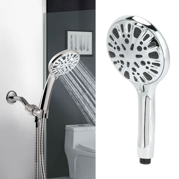  Rociador de ducha, cabezal de ducha de mano con un botón,  suministros de baño, accesorios de ducha para baño y ducha : Herramientas y  Mejoras del Hogar