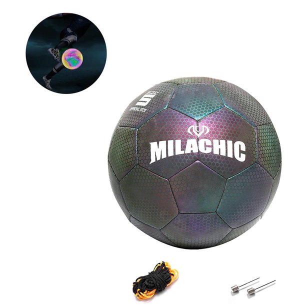 Bola de fútbol Light Up - Brilla en la oscuridad - NO 5 - Regalos de equipo  deportivo para niños y