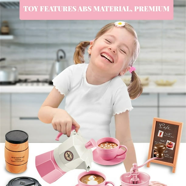 Disney Princess Style Collection - Máquina de café expreso de juguete para  niños, cafetera para jugar, accesorios de cocina, regalo para niñas y niños