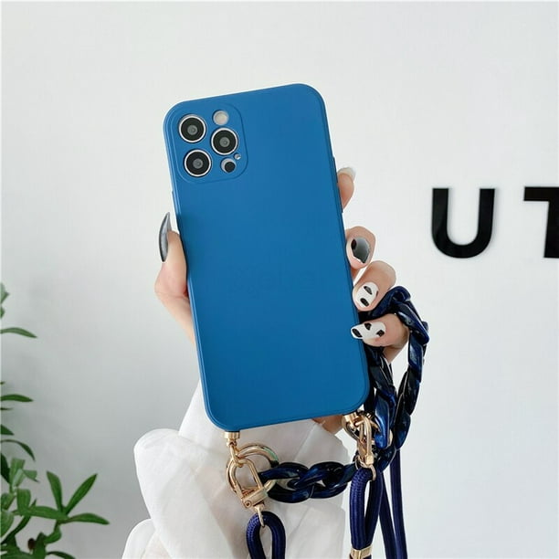 Funda silicona con cuerda iPhone 11 Pro (verde claro) Nombre + Nombre 