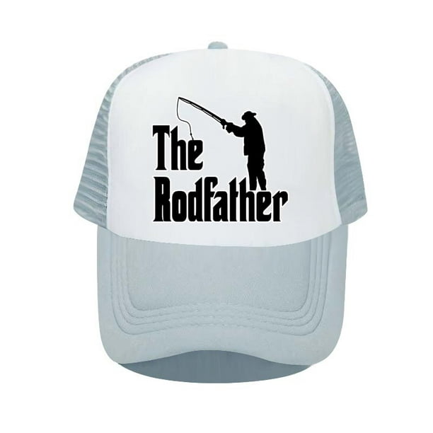 The Rodfather Godfather Fishing Printed Trucker Hat Sun Protection