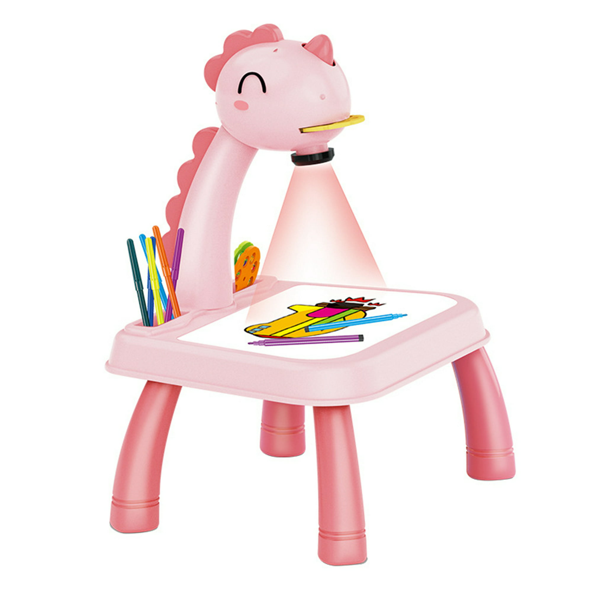 Proyector de dibujos para niños con 72 motivos Proyector infantil con  lápices,lápices de colores,álbum de recortes,libro de pegatinas,pegatinas  de unicornios,sellos mesa de pintura infantil (pink) : : Juguetes  y juegos
