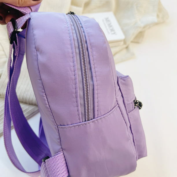 Bolsa Mochila De Color liso para mujer morral pequeño de estilo pijo  Ehuebsd para chica adolescente bolso de viaje escolar Mini mochila de  invierno