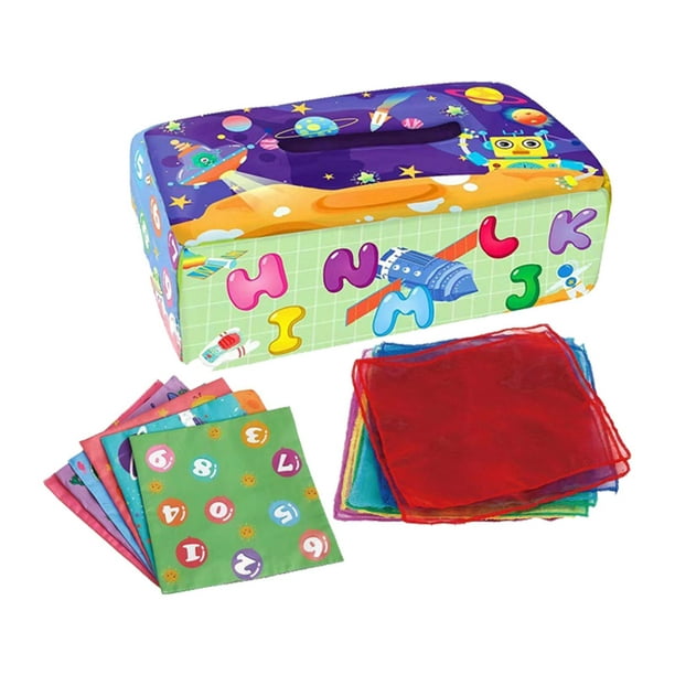 Juguetes para bebés 0-6 meses - Baby Tissue Box Toy - Juguetes sensoriales  para bebés, Juguetes arrugados suaves de alto contraste de alto contraste  del bebé, Juguetes para bebés 6 meses más, niños&g