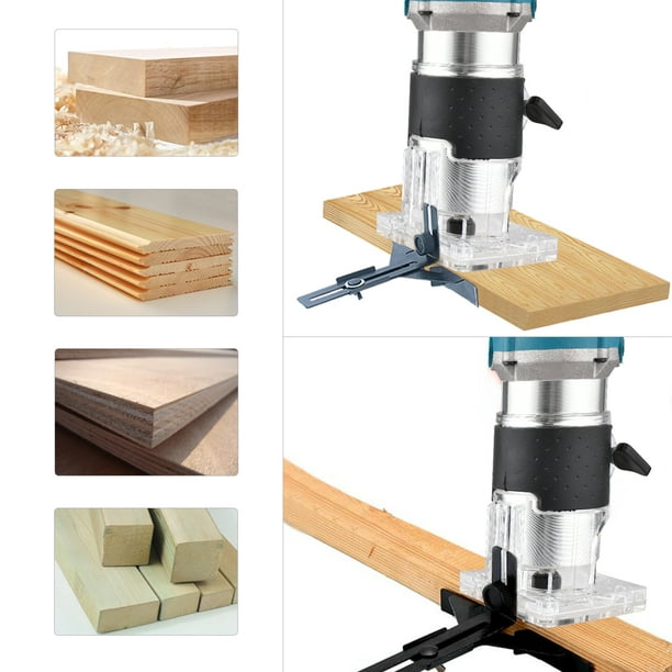 Enrutador de madera, herramienta de enrutador, recortadora de madera,  recortadora de mano eléctrica, laminado, grabado, máquina de mano,  herramienta