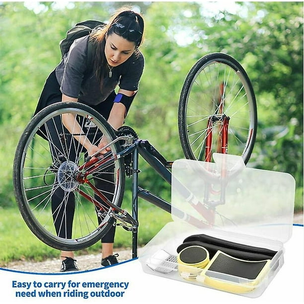 Parche de reparación de pinchazos de bicicleta, sin pegamento