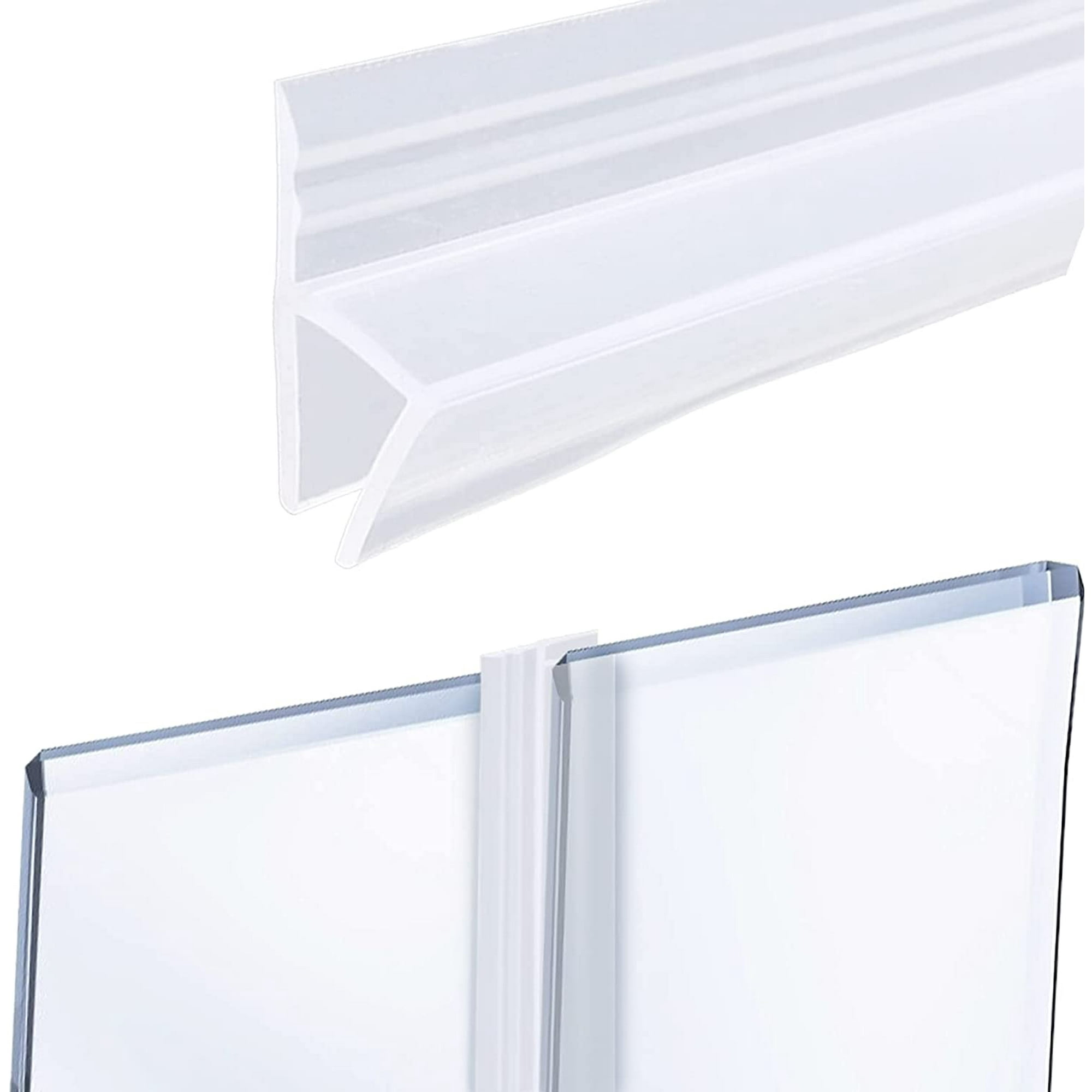  HUAA - Sello para mampara de ducha, de goma y plástico,  transparente, para mamparas de ducha de 6 a 0.472 in o puertas de cristal,  recto o curvado : Herramientas y