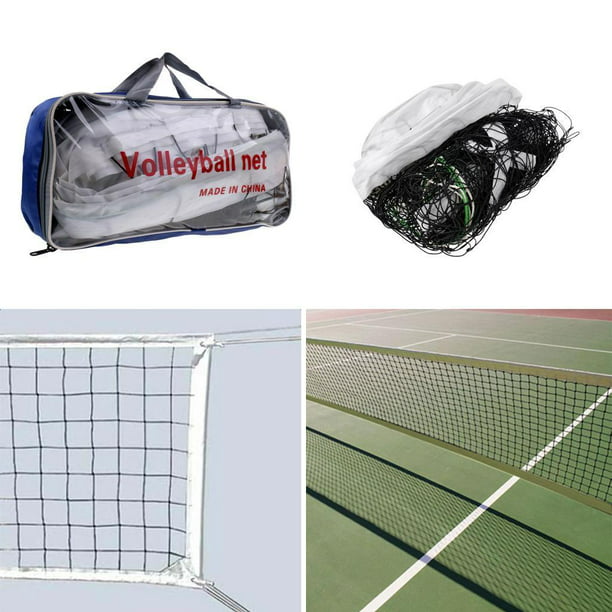Red de voleibol: incluye red de tamaño reglamentario de 32 x 3 pies,  voleibol de poliuretano de 8.5 pulgadas, bolsa de transporte, líneas de  límite