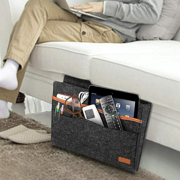 Organizador de almacenamiento con Control remoto para cama, bolsillo para  sofá, bolsillos para cama, soporte para libros - AliExpress