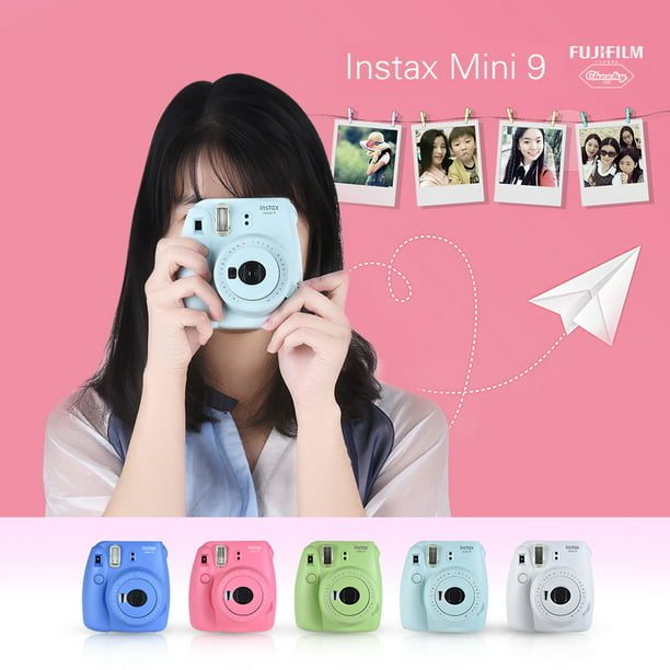 Cámara de película instantánea Fujifilm Instax Mini 9 con Selfie