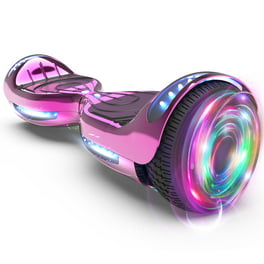 Patineta eléctrica para niños de 6 a 12 años, luces de arcoíris coloridas,  altavoz de música Bluetooth, pantalla LED y velocidad ajustable, scooter