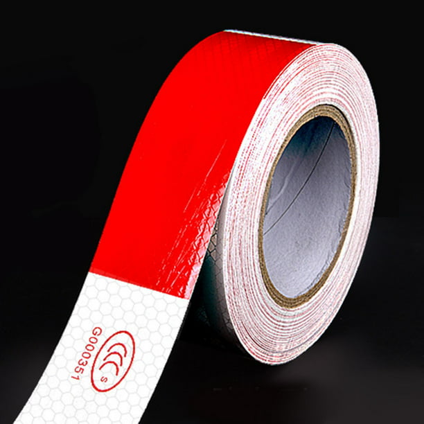 SOLUSTRE 1 rollo de cinta reflectante de advertencia cinta adhesiva roja  cinta de seguridad reflectante cinta reflectante cinta reflectante para