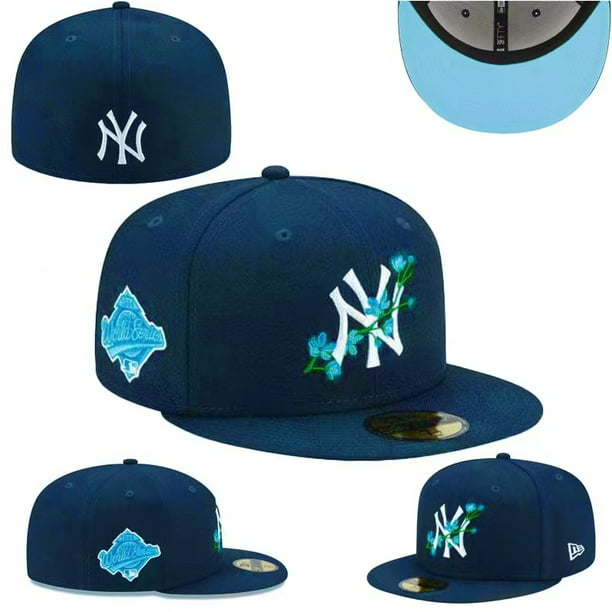 Gorra De Béisbol De New York Yankees Ala Plana Gorras De Ajuste Totalmente  Cerradas Sombreros Hip Hop