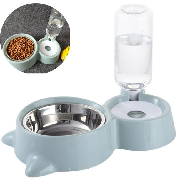 alimentos para mascotas Gran capacidad 2 en 1 Comedero automático y  dispensador de agua Comedero par Zhivalor LL-0744